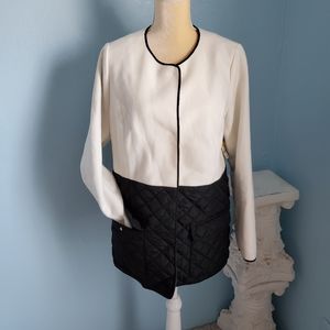 💥NWT Crown & Ivy fleece quilted coat C99